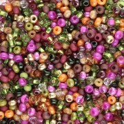 Rose - Preciosa Perles rocailles 11/0 2 mm - Mix Vert - Rose - Orange - Doré x20g Preciosa Perles rocailles 11/0 2 mm - Mix Vert - Rose - Orange - Doré x20g