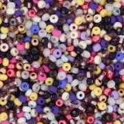 Noir - Preciosa Perles rocailles 11/0 2 mm - Mix Jaune - Violet - Noir x20g Preciosa Perles rocailles 11/0 2 mm - Mix Jaune - Violet - Noir x20g