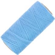 Bobine de fil ciré Linhasita pour micro macramé 0.35 mm - Bleu maya (1443) x448m