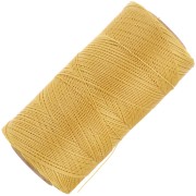 Bobine de fil ciré Linhasita pour micro macramé 0.35 mm - Moutarde (1466) x448m