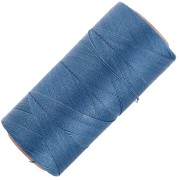 Bobine de fil ciré Linhasita pour micro macramé 0.35 mm - Denim Blue (119) x448m