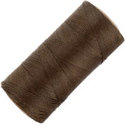 Bobine de fil ciré Linhasita pour micro macramé 0.35 mm - Marron Foncé (205) x448m