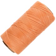 Bobine de fil ciré Linhasita pour micro macramé 0.35 mm - Orange clair (216) x448m