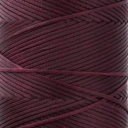 Bobine de fil métallisé ciré Linhasita pour macramé 1.4 mm - Cherry Black (630) x130m