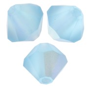 Perles toupies Preciosa - Rondelle Bead 5 mm - Aqua Bohemica AB Matt x12