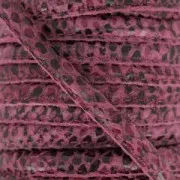 Cordon cuir surpiqué 4 mm