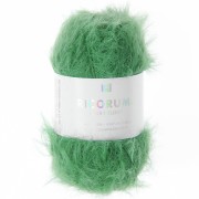 Fil fausse fourrure Ricorumi Furry Furry Rico Design Amigurumi Vert sapin 006 x25g