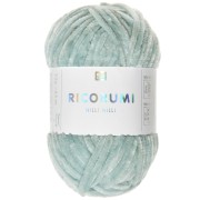 Laine chenille Ricorumi Nilli Nilli par Rico Design Amigurumi - Aqua 016 x25g
