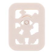 Emporte-pièce carte de tarot 3ème oeil 35.5x25mm en polymère biodégradable - Beige