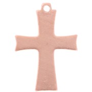 Pendentif croix 24x17 mm pour poudre de sur-glaçure Efcolor en cuivre x1