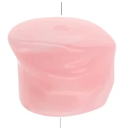 Perles irrégulières 16x20 mm en acrylique translucide - Rose clair x4