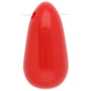 Rouge - Pendentif poire en acrylique 33x18 mm - Rouge x1 Pendentif poire en acrylique 33x18 mm - Rouge x1