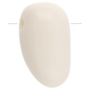 Blanc - Pendentif dague en acrylique 24x14 mm - Blanc x1 Pendentif dague en acrylique 24x14 mm - Blanc x1