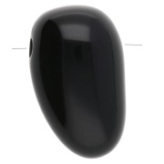 Noir - Pendentif dague en acrylique 24x14 mm - Noir x1 Pendentif dague en acrylique 24x14 mm - Noir x1