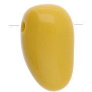 Moutarde - Pendentif dague en acrylique 24x14 mm - Moutarde x1 Pendentif dague en acrylique 24x14 mm - Moutarde x1