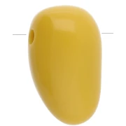 Pendentif dague en acrylique 24x14 mm - Moutarde x1