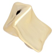 Irrégulier - Perle irrégulière 20x17.5 mm en acrylique métallisée CCB - Doré x1 Perle irrégulière 20x17.5 mm en acrylique métallisée CCB - Doré x1