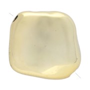 Losange - Perles losange irrégulier 15x16 mm en acrylique métallisée CCB - Doré x4 Perles losange irrégulier 15x16 mm en acrylique métallisée CCB - Doré x4