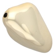 Irrégulier - Perle nugget irrégulier 35x23 mm en acrylique métallisée CCB - Doré x1 Perle nugget irrégulier 35x23 mm en acrylique métallisée CCB - Doré x1