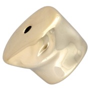 Irrégulier - Perles irrégulières 16x20 mm en acrylique métallisée CCB - Doré x1 Perles irrégulières 16x20 mm en acrylique métallisée CCB - Doré x1