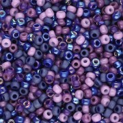 Violet - Mix de rocailles Miyuki 11/0 - Purple Blues x8g Mix de rocailles Miyuki 11/0 - Purple Blues x8g