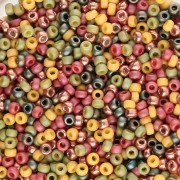 Vert - Mix de rocailles Miyuki 11/0 - Light Indian Summer x8g Mix de rocailles Miyuki 11/0 - Light Indian Summer x8g