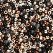 Noir - Mix de rocailles Miyuki 11/0 - Full Winter x8g Mix de rocailles Miyuki 11/0 - Full Winter x8g