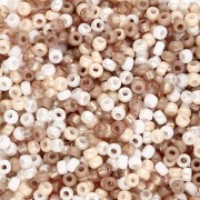 Beige - Mix de rocailles Miyuki 11/0 - Soft Beige x8g Mix de rocailles Miyuki 11/0 - Soft Beige x8g