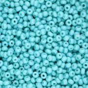 Preciosa Perles rocailles 11/0 2 mm - Solgel - Green 3 Dyed Chalkwhite x20g