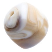 Beige - Perles cubes irréguliers 16x17 mm - Acrylique opaque - Marbré Beige - marron x10 Perles cubes irréguliers 16x17 mm - Acrylique opaque - Marbré Beige - marron x10