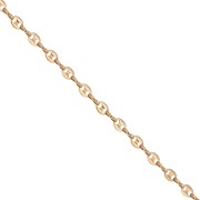 Chaine maille grain de café 5.7 mm - Acier inoxydable 304 Doré x50cm