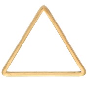 Anneau de montage et tissage triangle 13x15 mm - Acier inoxydable 304L Doré x1