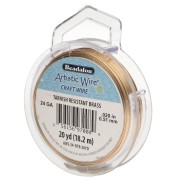 Fil de laiton Artistic Wire 0.51 mm - Anti-ternissement x18.2m