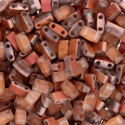 Miyuki Half Tila Beads 5x2.3x1.9 mm HTL-55027 - Crystal Sunset Mat x10g