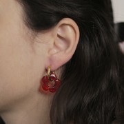 Créoles rondes 19 mm - Fil 2.5 mm - Acier inoxydable 316L Doré x2