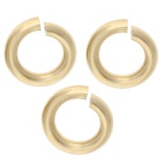Anneaux ouverts 5x1 mm - Fabrication Européenne - Gold filled (or laminé) x10