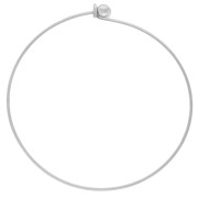 Bracelet avec fermoir boule vissée 66 mm - Acier inoxydable 304 x1