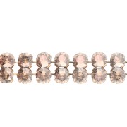 PureCrystal Crystal Mesh 40001 2 rangs 5.3 mm - Crystal Bronze - Doré x5cm