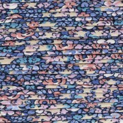 Cordon en tissu Liberty - Emma and Georgina - Doré - Lilas - Bleu x1m