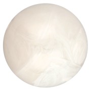 Perles rondes 15.5 mm en acrylique translucide - Ivoire marbré x5