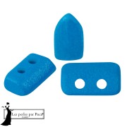 Perles en verre Piros® par Puca® 2x5 mm - Neon Blue x10g