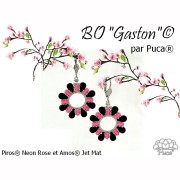Perles en verre Piros® par Puca® 2x5 mm - Neon Yellow x10g