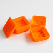 Trieur de perles de rocailles 6x6x2 cm 4 tailles - Hot Orange x1