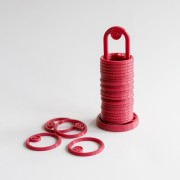 Organisateur de perles 26 anneaux de 34.6 mm avec support - Wine x1