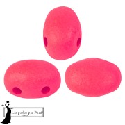 Perles en verre Samos® par Puca® 5x7 mm - Neon Cherry Red x10g