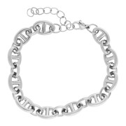 Bracelet maille marine 8 mm - 17 + 4 cm Acier inoxydable 304 x1
