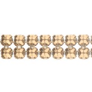 Swarovski Crystal Mesh 40001 2 rangs 5.3 mm - Crystal Bronze - Doré x5cm