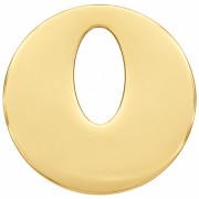 Pendentif rond évidé 21 mm - Acier inoxydable 316L Doré x1