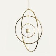 Cercle nu en laiton pour attrape rêves suspension et abat-jour 7,5 cm