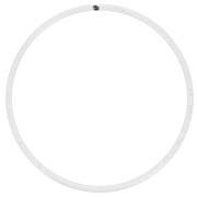 Cercle nu en métal pour attrape rêves suspension et abat-jour 7.5 cm Blanc